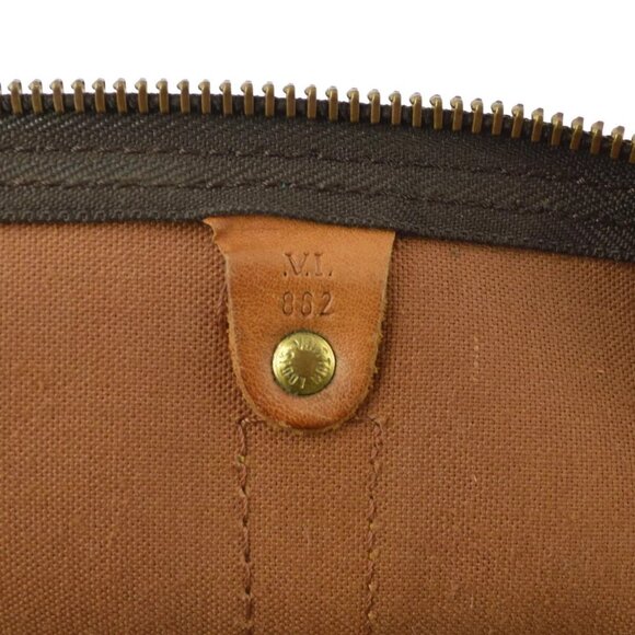 LOUIS VUITTON DUFFLE KEEPALL 50 TRAVEL HANDBAG MONOGRAM - Picture 3 of 11